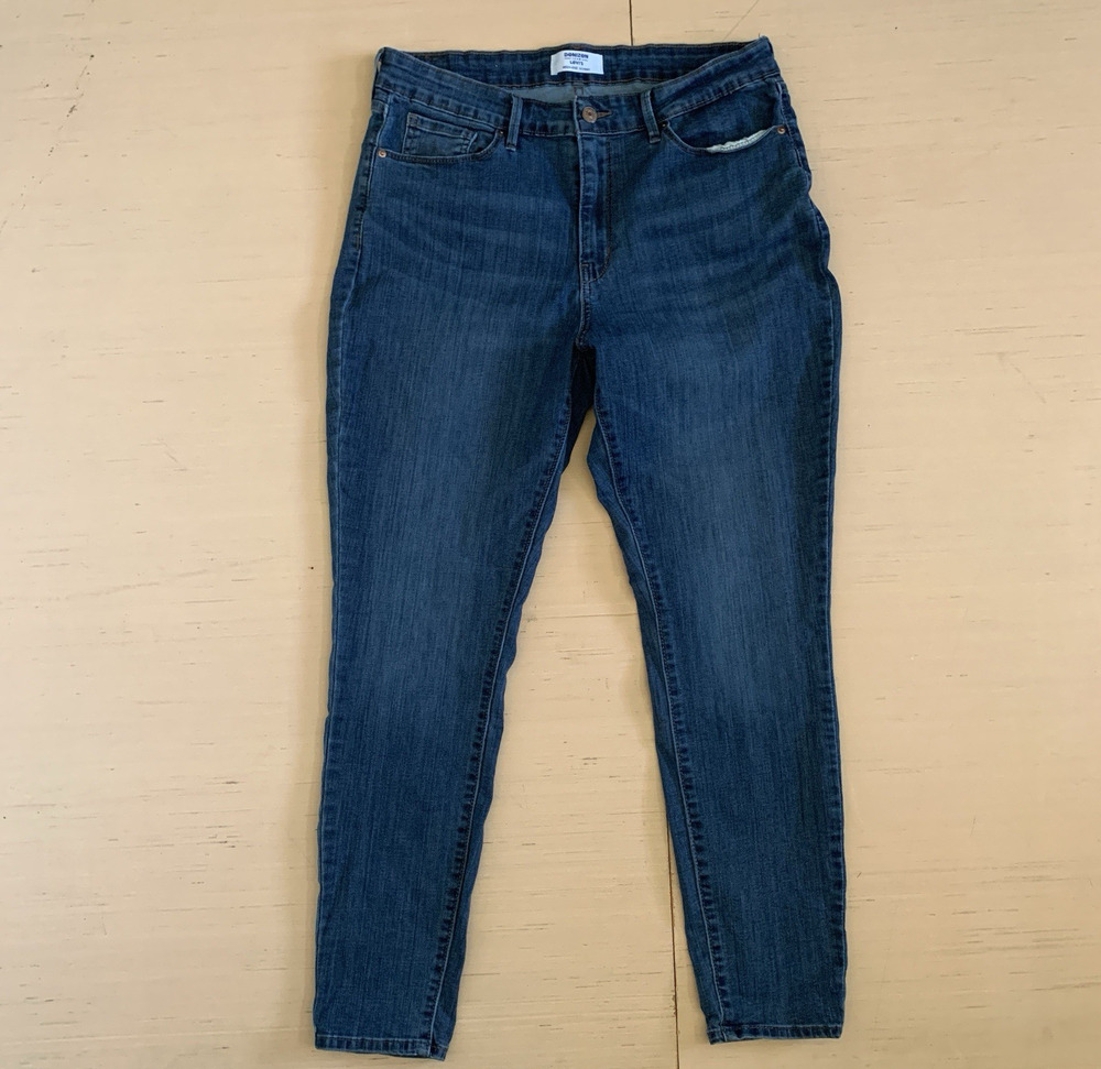 Denizen From Levi's High Rise Skinny Stretch Denim Jeans Women's Size 14M 32x30
